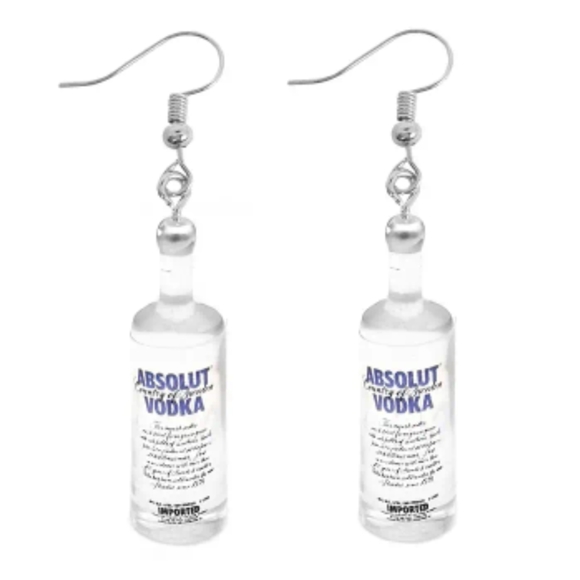 Absolut Vodka🍸Novelty Hook Earrings - Picture 4 of 7